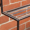 Black &amp; Gold Metal Three Tier Plant Theatre Stand