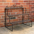 Black &amp; Gold Metal Three Tier Plant Theatre Stand