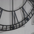 Large Black Iron Skeleton Wall Clock 88cm x 88cm