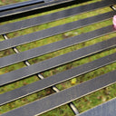 Large Ornate Black Metal Garden Bench 103cm