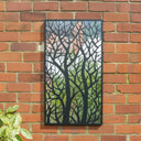 Black Tree Detail Garden Wall Mirror - 90cm x 50cm