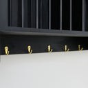 Black Wall Mounted Plate Rack