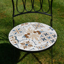 Black &amp; White Mosaic Garden Table &amp; Chairs Set