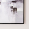 Black &amp; White Serenity Abstract Framed Wall Art - 50cm x 50cm