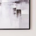 Black &amp; White Serenity Abstract Framed Wall Art - 50cm x 50cm