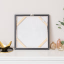 Black &amp; White Serenity Abstract Framed Wall Art - 50cm x 50cm