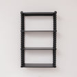 Black Wooden Bobble Framed 3 Tier Shelf