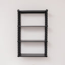 Black Wooden Bobble Framed 3 Tier Shelf