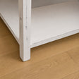Bohemian Distressed White Mango Wood Bedside Table - Freya White Range