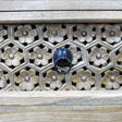 Boho Rustic Wooden Carved 2 Drawer Bedside Table
