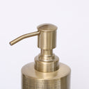 Brass Gold Textured Metal Soap Dispenser
