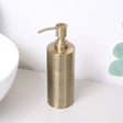 Brass Gold Textured Metal Soap Dispenser