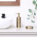 Brass Gold Textured Metal Soap Dispenser