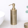 Brass Gold Textured Metal Soap Dispenser