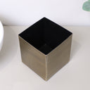 Brass Gold Textured Metal Tissue Box Holder
