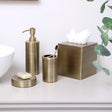 Brass Gold Textured Metal Tissue Box Holder
