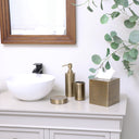 Brass Gold Textured Metal Tissue Box Holder