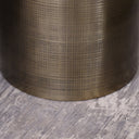 Brass Gold Textured Metal Waste Bucket Bin