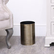 Brass Gold Textured Metal Waste Bucket Bin