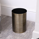 Brass Gold Textured Metal Waste Bin