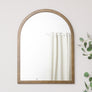 Bronze Framed Arched Wall Mirror - 60cm x 80cm