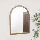 Bronze Framed Arched Wall Mirror - 60cm x 80cm