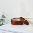 Burnt Orange Velvet Pumpkin Storage Box