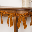 Caramel Brown Velvet Bow Christmas Garland Bunting - 200cm