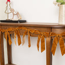 Caramel Brown Velvet Bow Christmas Garland Bunting - 200cm