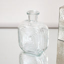 Clear Glass Small Square Shaped Vase 13.7cm