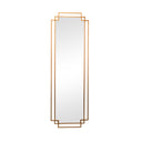Copper Art Deco Wall Mirror 142cm x 47cm