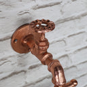 Copper Metal Tap Toilet Roll Holder 19cm x 21cm