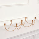 Copper Wave Multi Candle Holder