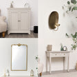 Country Dining Room Clearance Bundle - Sideboard, Console Table, Mirror and Pair of Gold Candle Sconces