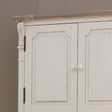 Cream Wall Mounted Cupboard with Drawers - Lyon Range
