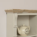 Cream Wall Mounted Cupboard with hooks - Lyon Range