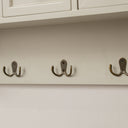 Cream Wall Mounted Cupboard with hooks - Lyon Range