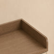 Cream &amp; Wood 3 Drawer Bedside Table - Oswin Range