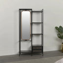 Dark Brown Iron Vanity Unit with Mirror - 185cm x 100cm