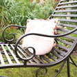 Dark Brown Metal Sun Lounger