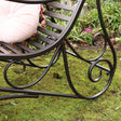 Dark Brown Metal Sun Lounger