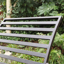 Dark Brown Metal Sun Lounger