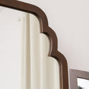 Dark Brown Wooden Arched Dressing Table Mirror - Georgian Range