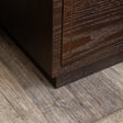 Dark Wood 2 Drawer Bedside Table - Kingsley Range