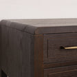 Dark Wood 4 Drawer Dressing Table - Kingsley Range