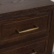 Dark Wood 4 Drawer Dressing Table - Kingsley Range