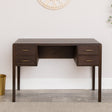 Dark Wood 4 Drawer Dressing Table - Kingsley Range