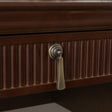 Dark Wood Reeded Dressing Table Set - Georgian Range