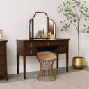 Dark Wood Reeded Dressing Table Set - Georgian Range