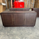 Dark Wooden 3 Door Sideboard - Kingsley Range